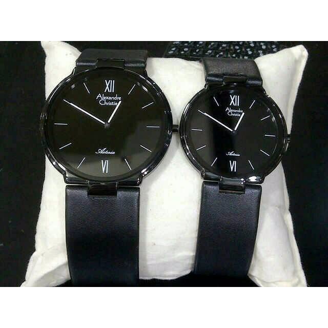 Jam AC Alexandre CHristie 8482 Full Black Tipis Couple Original F-14