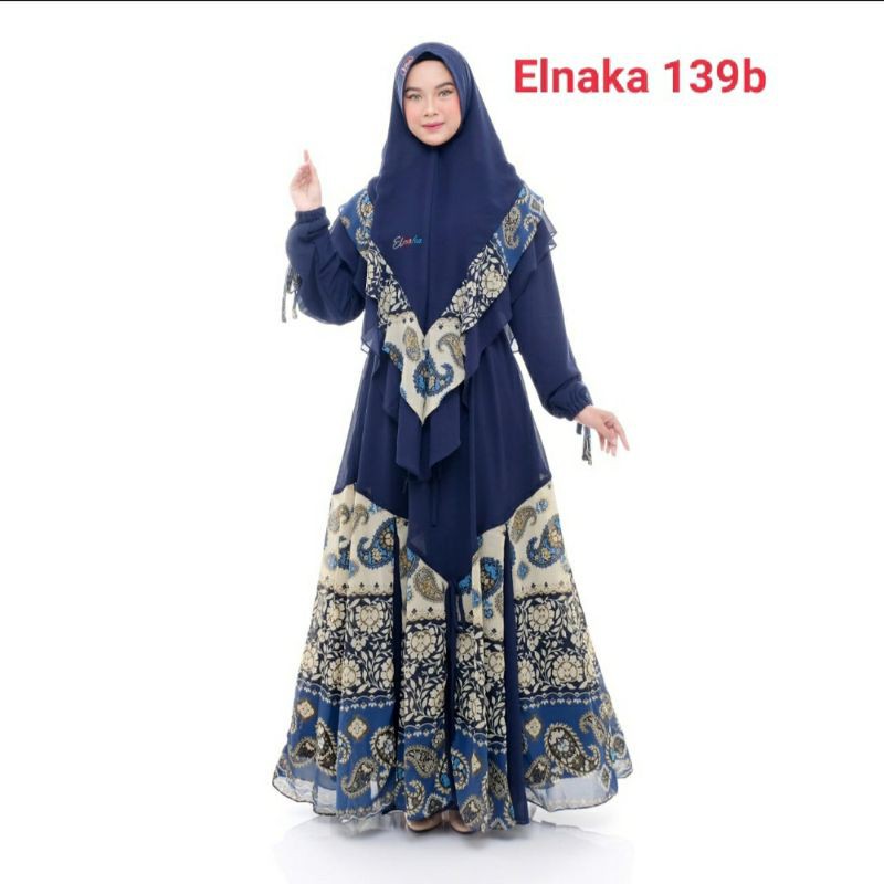 Elnaka 139_ gamis syari ceruty babydoll premium by elnaka ori