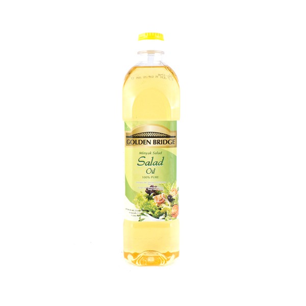 

GOLDEN BRIDGE Salad Oil Pure 1000ml - Minyak Murni Untuk Salad 1 Liter