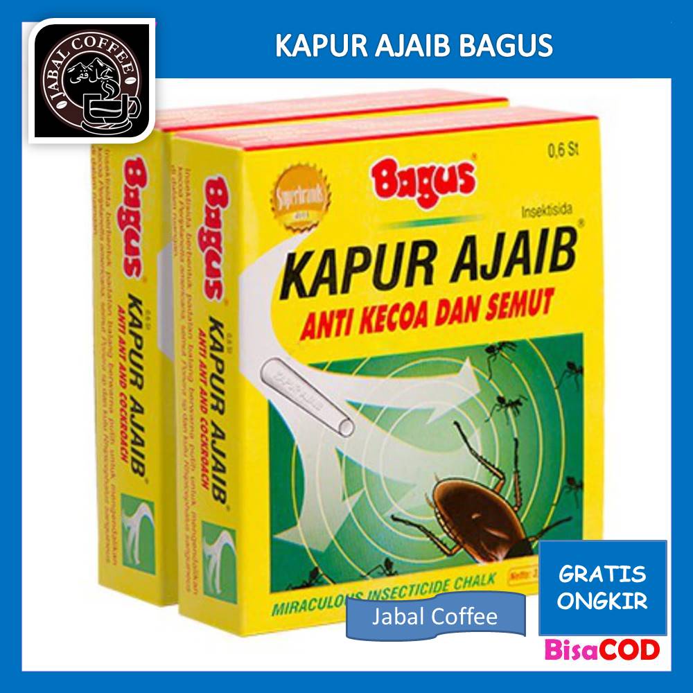 Kapur Bagus Isi 12 Pcs / Bagus Kapur Ajaib Anti Kecoa Dan Semut 3.5 Gram / Kapur Putih Semut