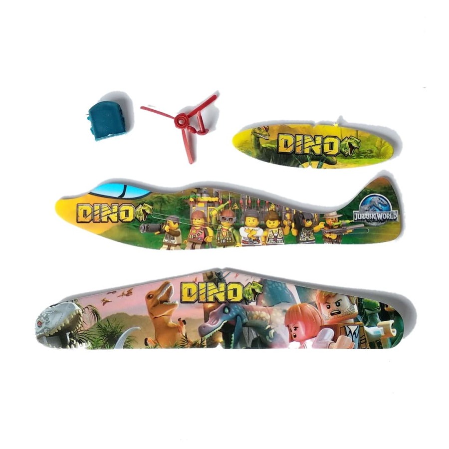 Pesawat busa gabus kecil Flying Glider mainan Indonesia 90an jadul