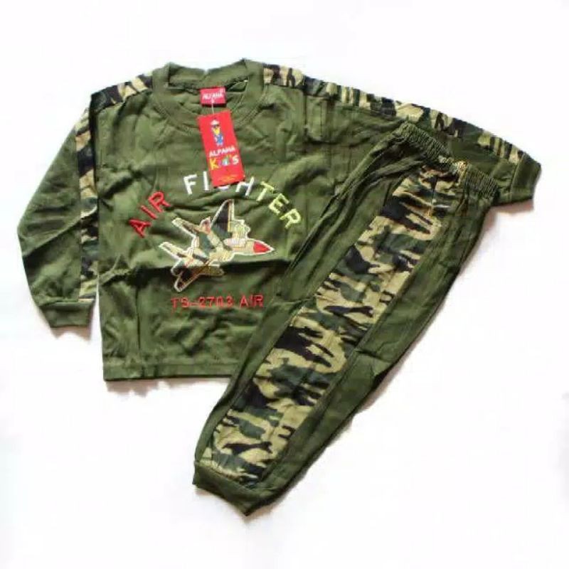 SETELAN ANAK LAKI LAKI 0-9 TAHUN ARMY PANJANG BAJU ANAK LAKI LAKI KAOS ANAK LAKI LAKI