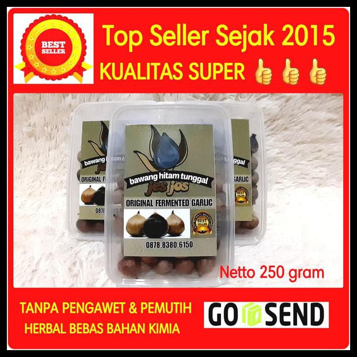 

Bawang Hitam Tunggal Lanang (Black Garlic) 250 Gram KOMPLIT