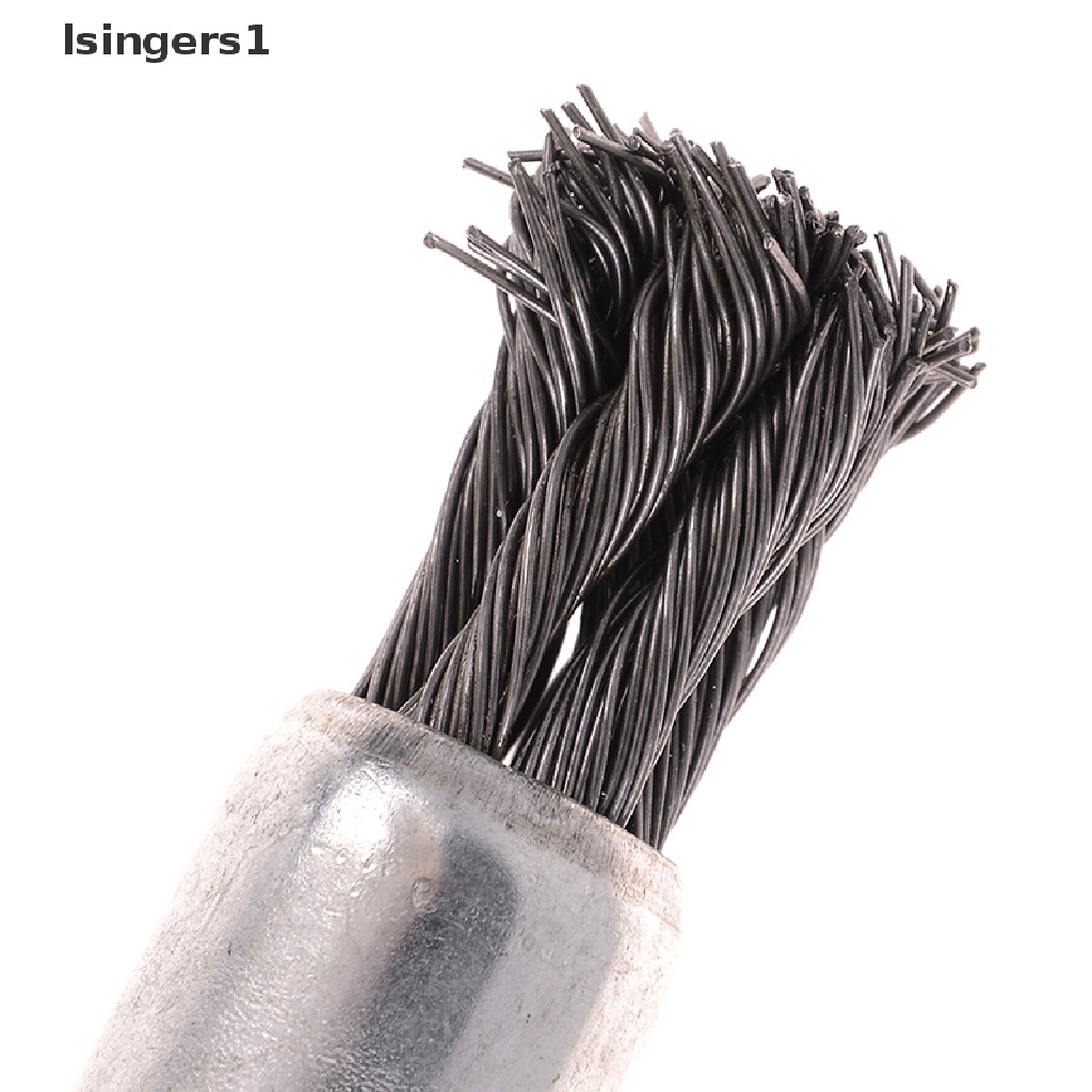 (lsingers1) Sikat Kawat stainless steel 20mm Dengan shank 1 / 4 &quot;Untuk Gerinda