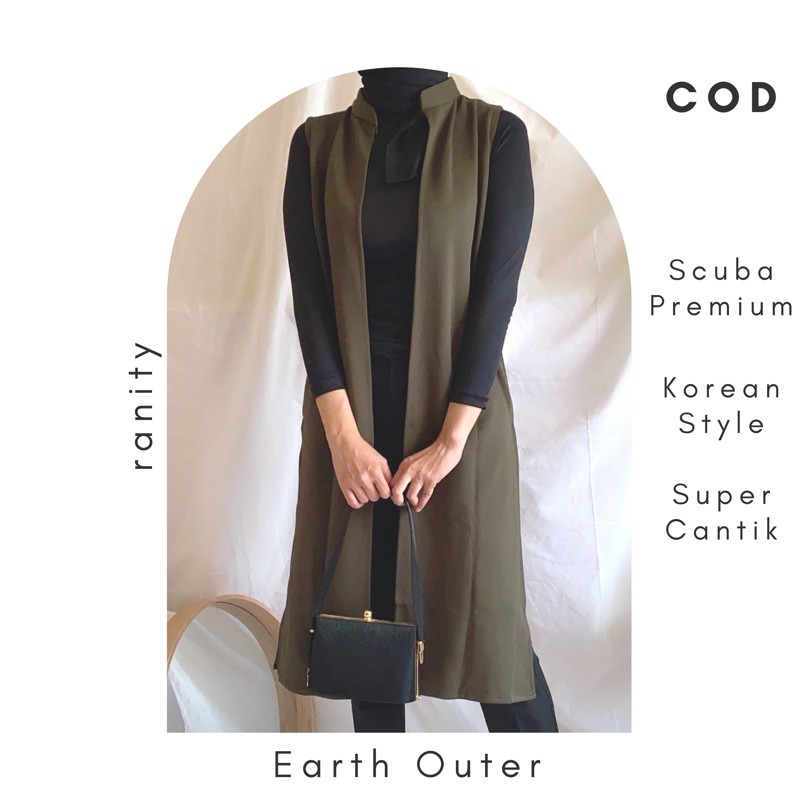 Earth Outer Scuba Pakaian Fashion Wanita