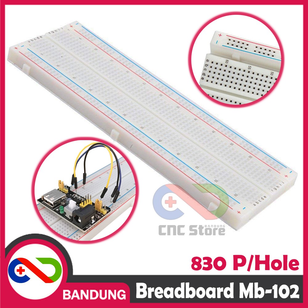 BREADBOARD MB-102 SOLDERLESS 830 830P