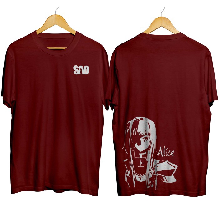 Kaos distro anime ALICE ZUBERG - SWORD ART ONLINE / SAO