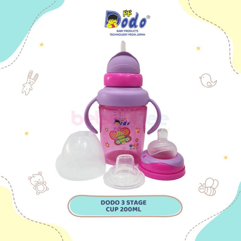 Dodo 3 stage Cup / Dodo Training Cup 3 Tahap Bayi 200 Ml