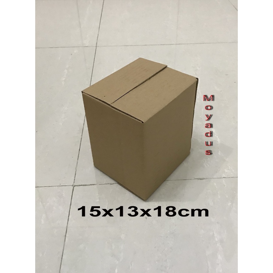 

kardus/karton/box uk. 15x13x18 cm untuk packing, singelwall polos