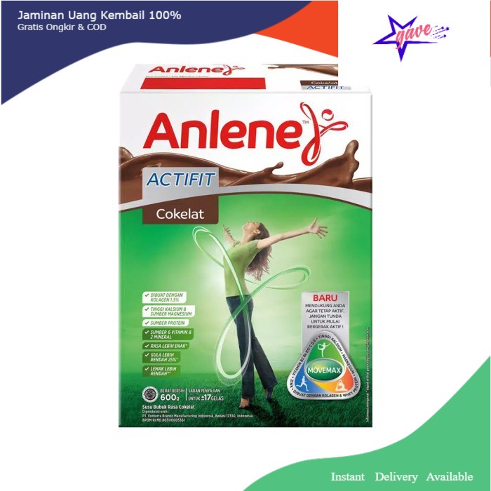 [ COD ] Anlene active 600gram/  - Vanila