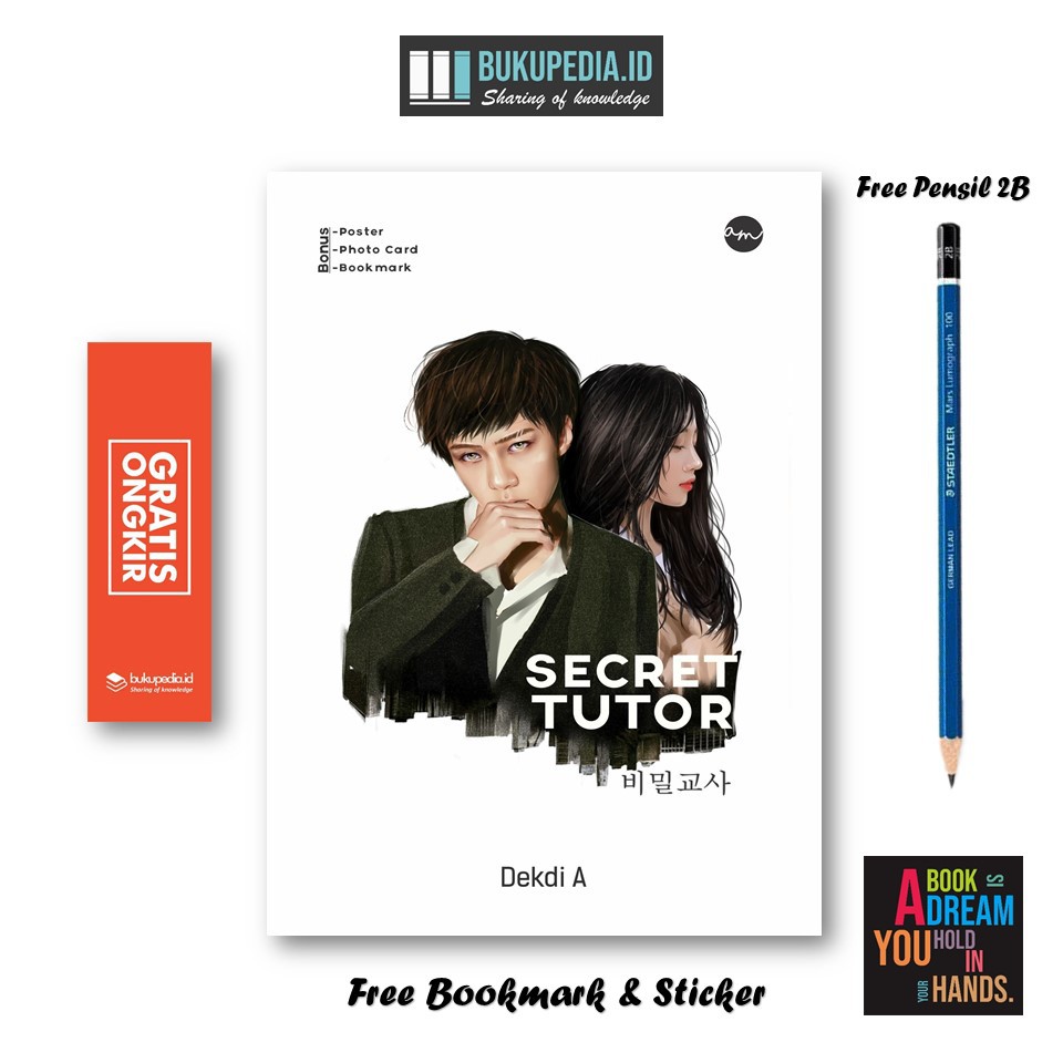 

BUKU NOVEL SECRET TUTOR - ARIAMEDIA- (BONUS PENSIL 2B, BOOKMARK, STIKER)