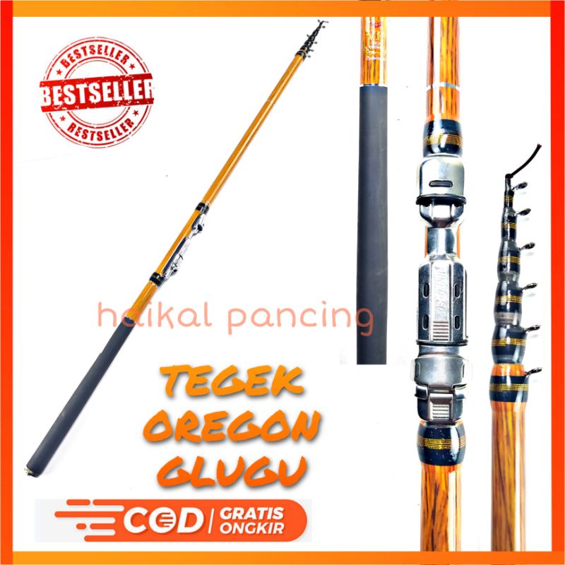 Joran Tegek Carbon OREGON GLUGU All Varian 360 450 540 Set Kolong Mentah