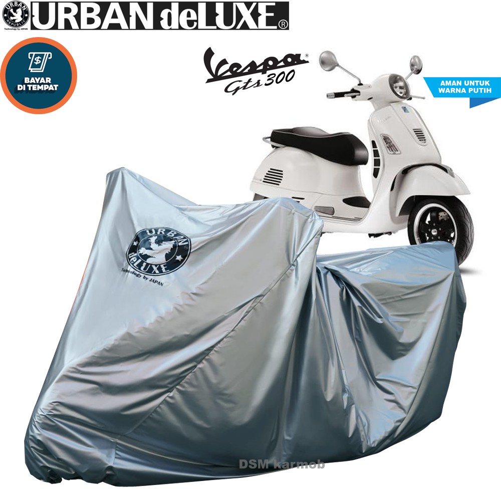 Urban Deluxe / Cover Motor Vespa GTS 300 / Sarung Motor Vespa GTS 300 / Aksesoris Motor Vespa GTS