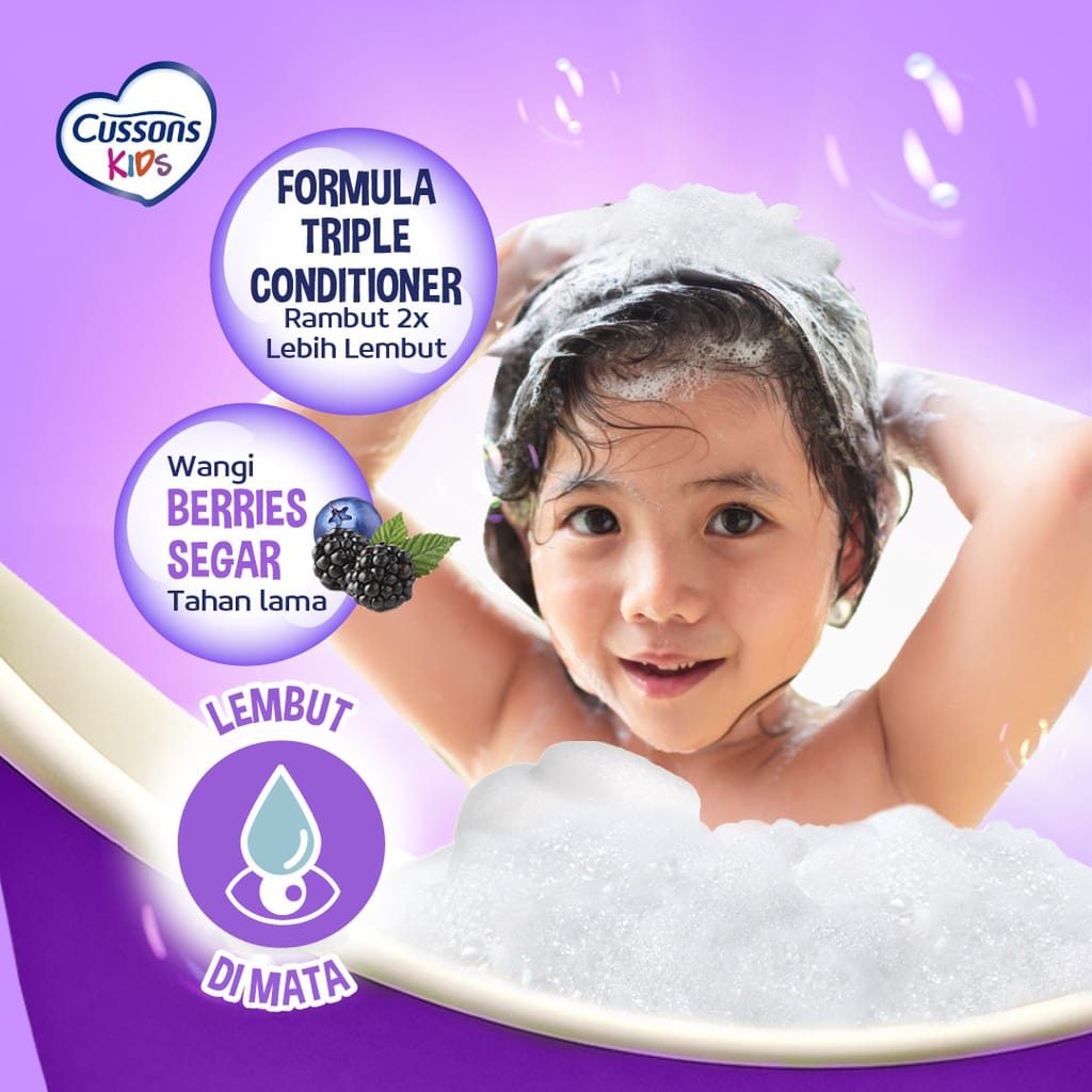 ORIGINAL Cussons Kids Shampoo 200ml &amp; 100ml BPOM / Cussons Shampoo Anak kosmetik Arjuna