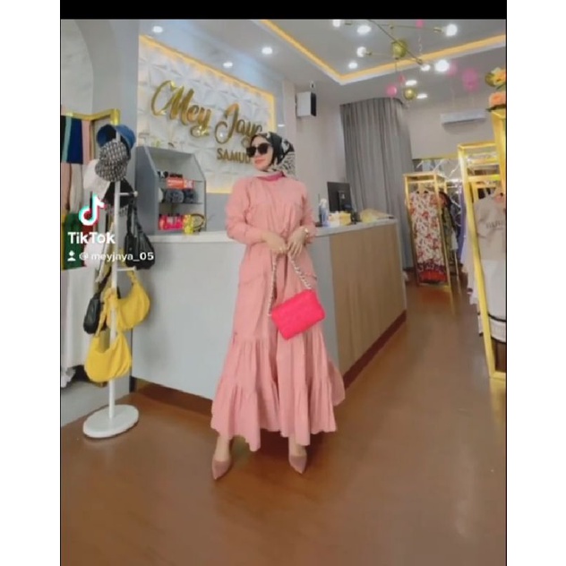 dress bahan katun poplin