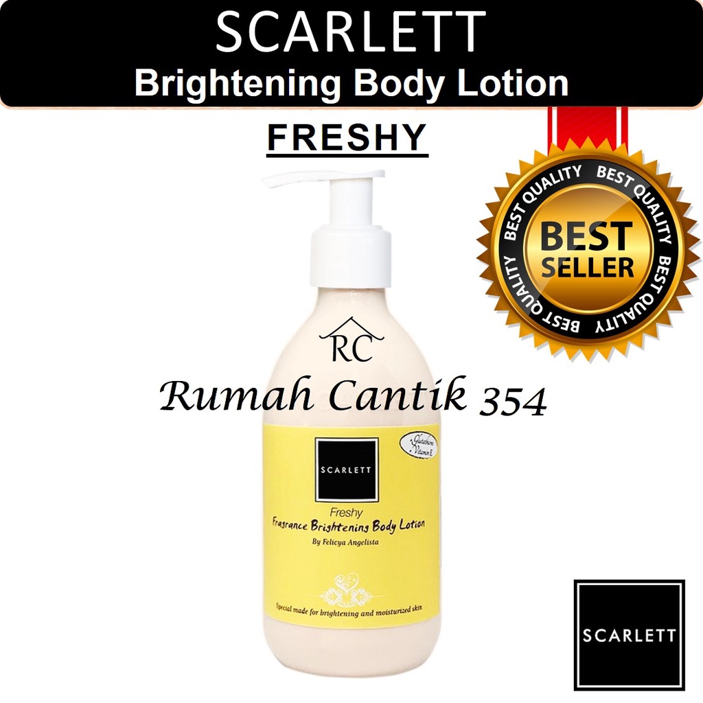 Scarlett Whitening Body Lotion Freshy 300ml Rumah Cantik 354 Body Lotion Perawatan Kulit Tubuh