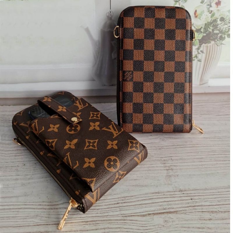 Tas Selempang Wanita Tas Hp Motif Lv / Dompet Uang dan Hp Slingbag Murah Grosir