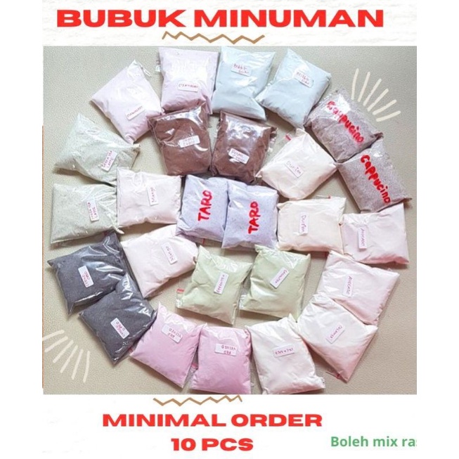 

Bubuk minuman cappucino bubuk boba aneka rasa 30 gr