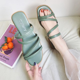  Sandal  Santai Wanita Import  Korea Fashion Sendal Tali  Flat 