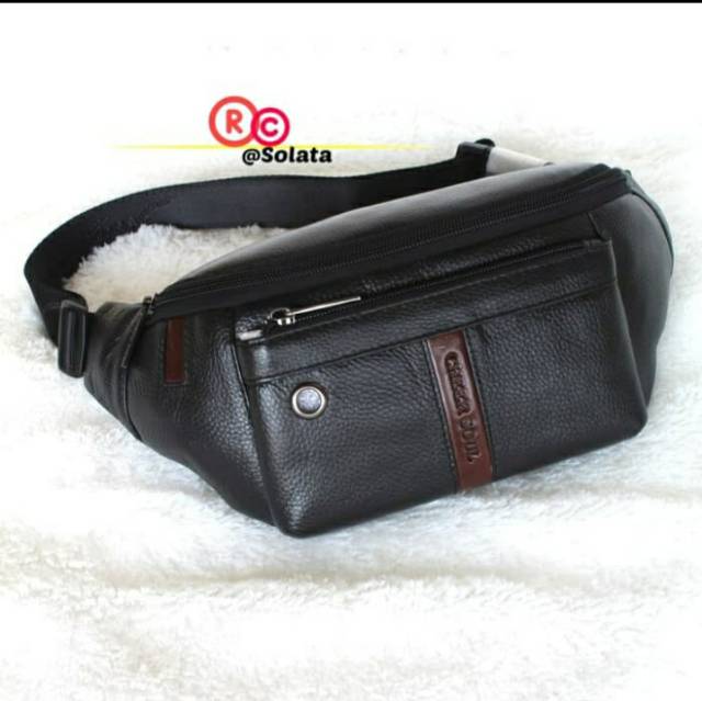 SLINGBAG PRIA / WAISTBAG PRIA / TAS SLEMPANG KULIT ORIGINAL