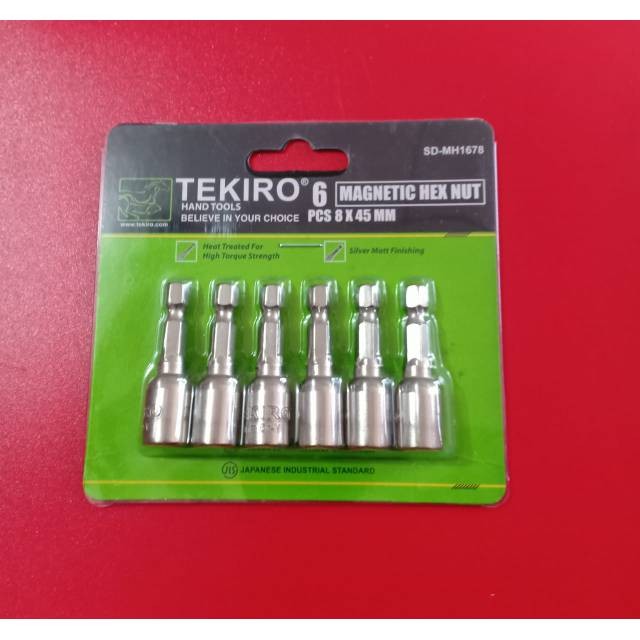 (6pcs)Mata roofing Magnetic Hex Nut 8 x 45mm tekiro