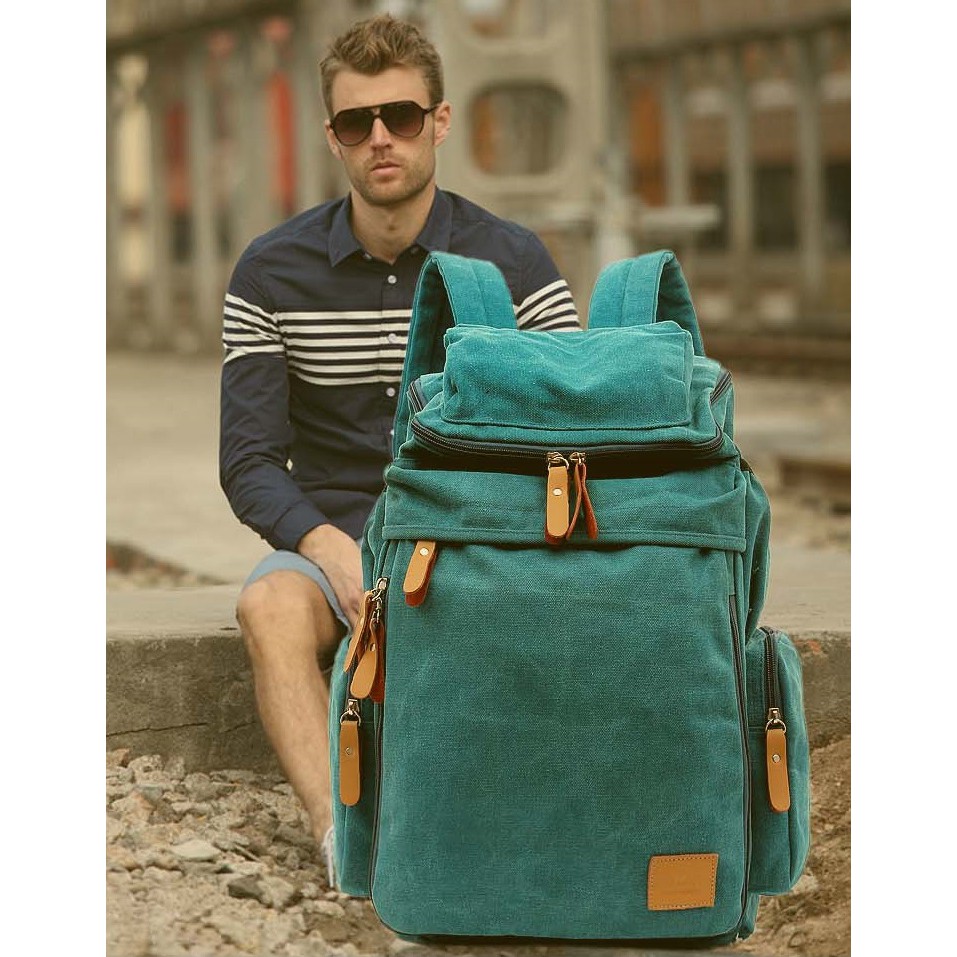 Tas Ransel Besar Kanvas Tas Punggung Pria Wanita Tas Import Tas Kabin Travel Tas Laptop Tas Camping