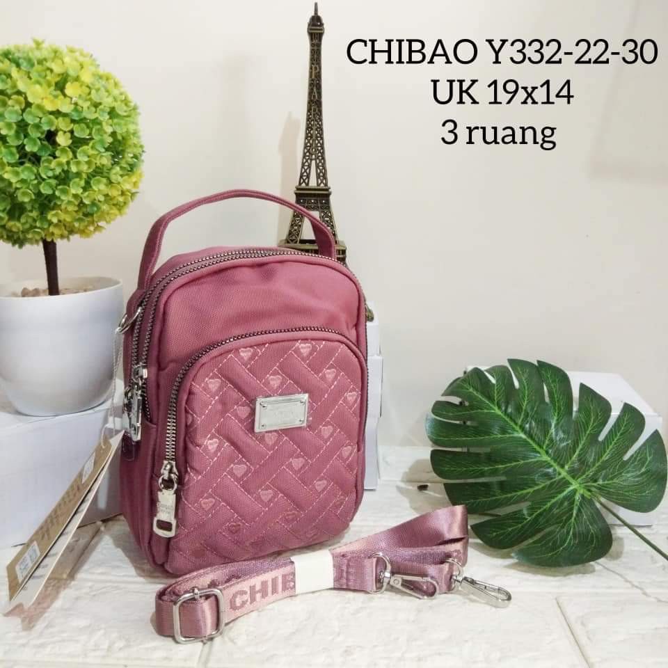 Chibao Slempang Y332-22-30 size 19x14 cm Bahan Kanvas. Tas Wanita Tas Slempang Tas Chibao Kanvas Terbaru Bisa bayar ditempat.!!!! BEST SELLER.!!!