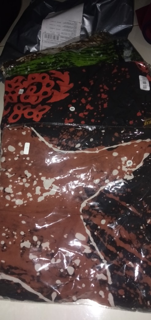 ( Size S ) Gamis Rainbow Rayon Super Busui 100% Batik Non Printing