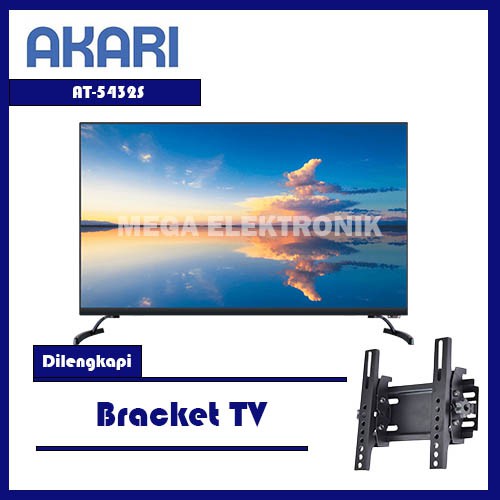 Akari AT-5432S LED 32 Inch Smart TV HD Ready Plus Bracket - KHUSUS JABODETABEK