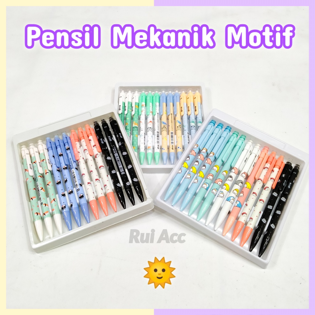 

Pensil Mekanik Motif Karakter Ukuran 0.5 mm Pensil Cetek Alat Tulis Pencil Lucu