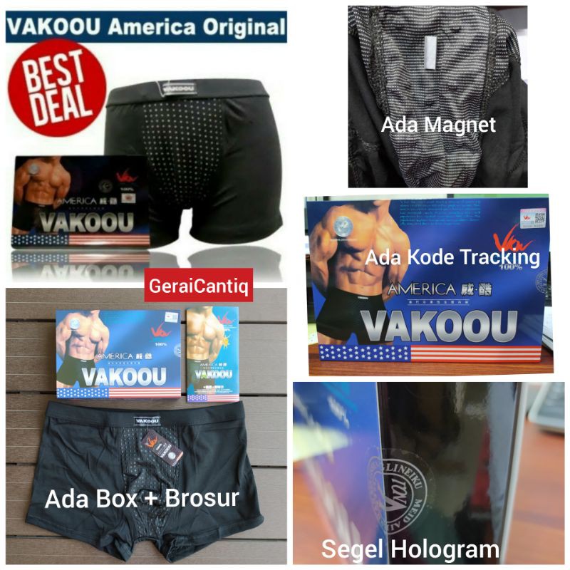 AMERICAN VAKOOU CELANA DALAM MAGNETIC FIBER KESEHATAN PRIA ORIGINAL