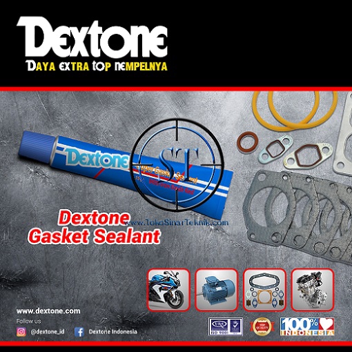 Dextone Lem Speaker dan Super Gasket Sealant With iron Oxide Red motor Mesin Pompa