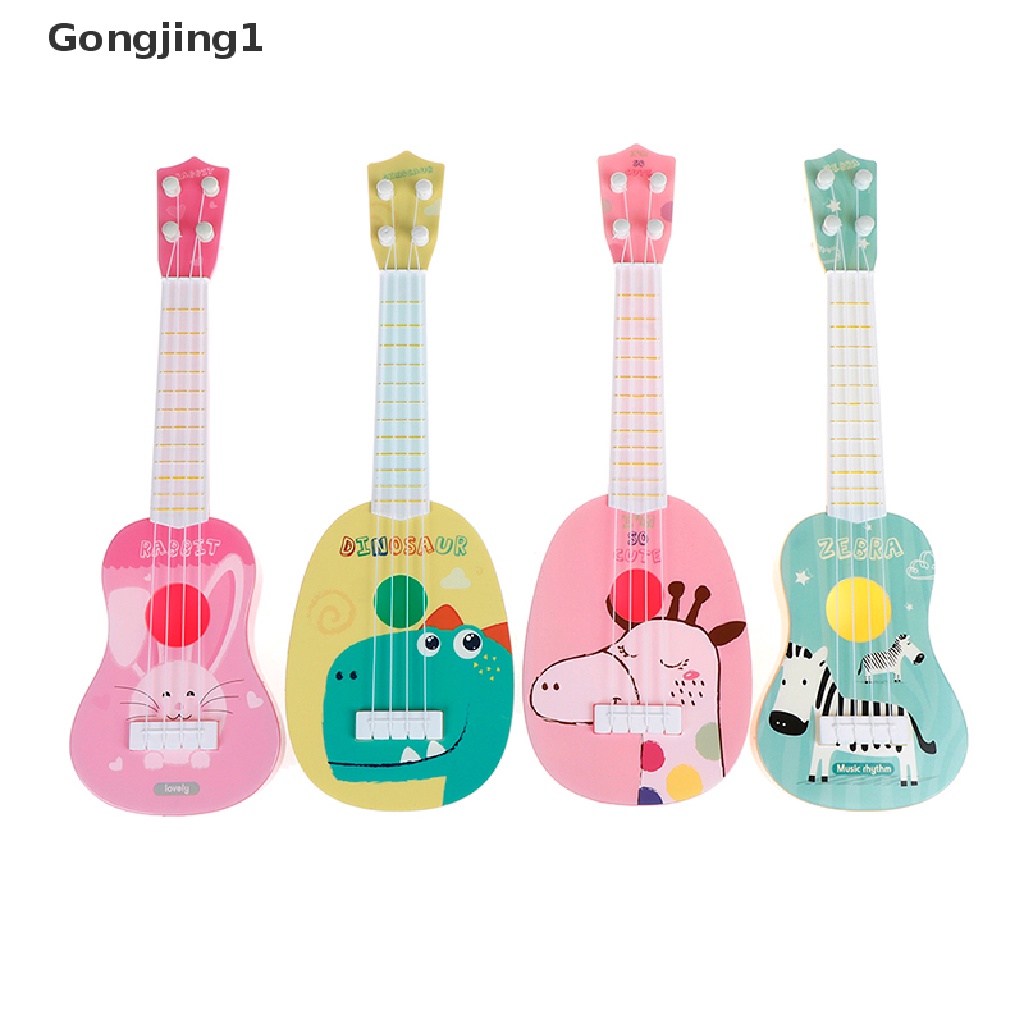 Gongjing1 Mainan Edukasi Alat Musik Gitar ukulele Metode montessori Untuk Anak