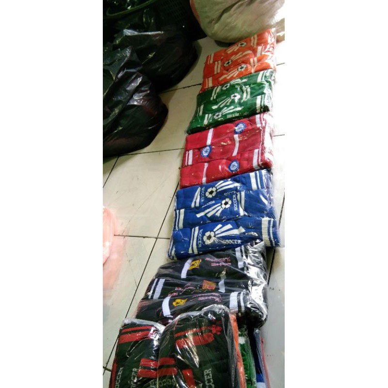 kaos kaki BOLA &amp; PUTSAL panjang selutut orang dewasa gambar real pick