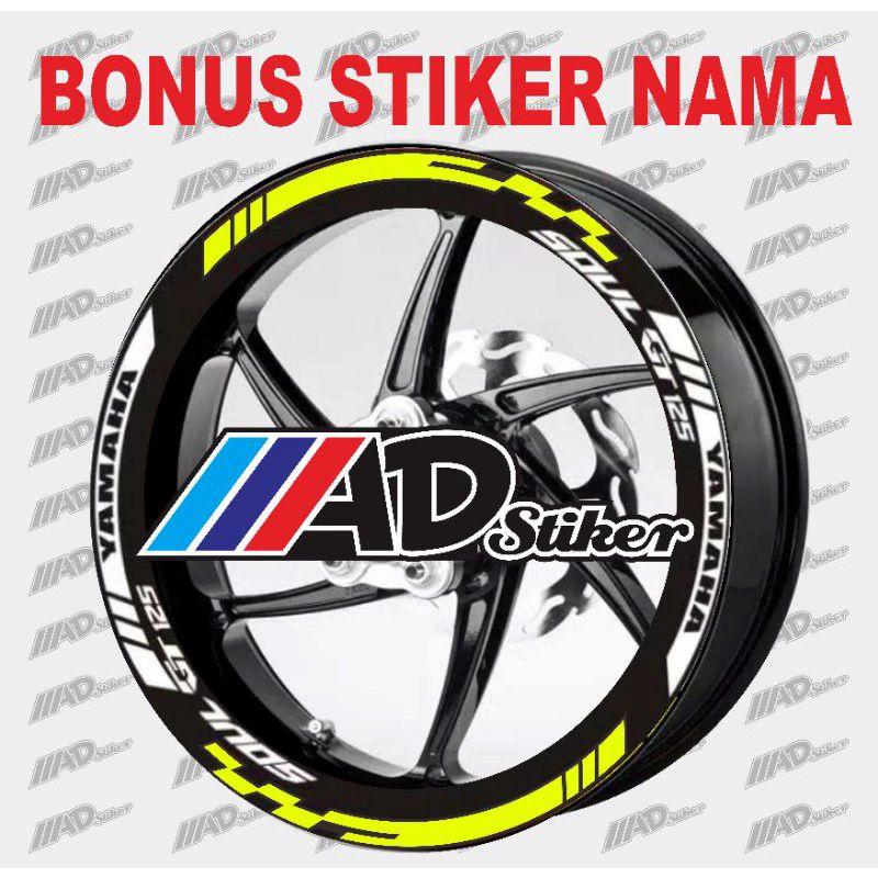 STIKER LIST VELG YAMAHA MIO SOUL GT 125