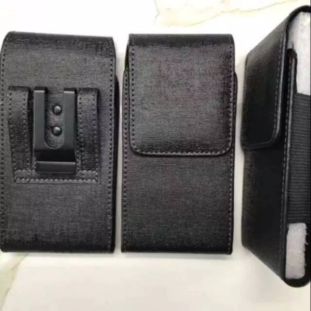 sarung dompet hp pinggang kulit vertikal universal 6.0 inch 6.5 inch 6.8 incih Rp28