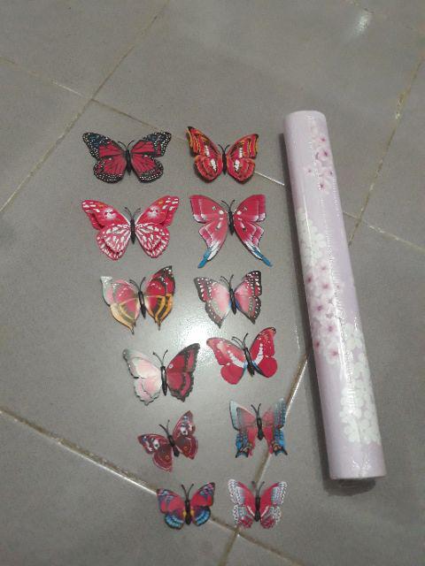 Wallpaper Stiker Pink Dandelion Rdws 181 Ukuran 45cm X 10m