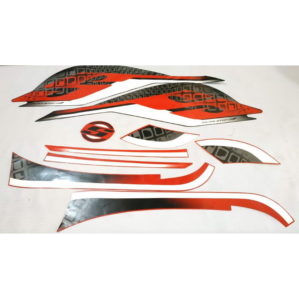 STIKER STRIPING SCOOPY 2019 MERAH