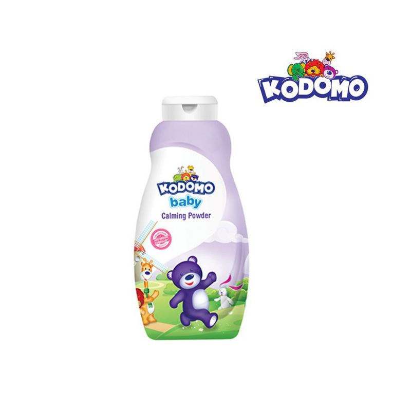 KODOMO Calming Powder Ungu - Baby Powder Bedak Bayi Violet Botol 300+100GR