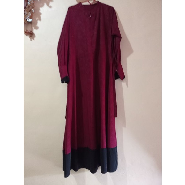 Preloved Gamis set khimar handsplit