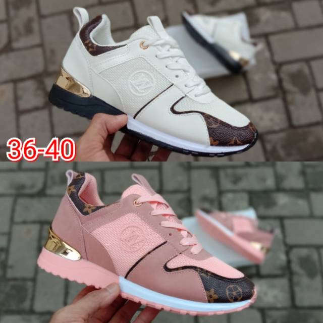 SEPATU LOUIS VUITTON PREMIUM.SNEAKERS CEWE