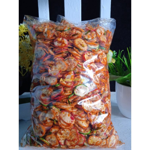 

Seblak kerupuk bawang Pedas 1kg extra daun jeruk Cemilan viral 2022