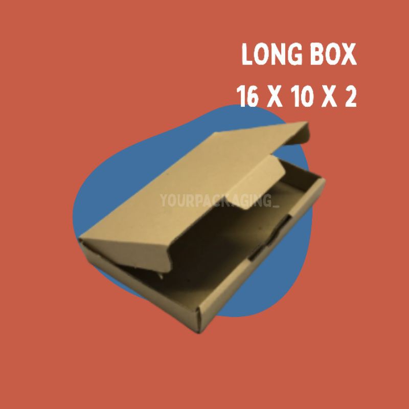 

SQUARE BOX // KARDUS DIE CUT KARTON COKLAT PACKAGING 16x10x2
