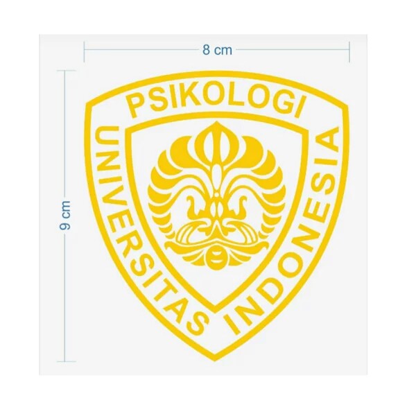 Jual STICKER KAMPUS PSIKOLOGI UI ; UNIVERSITAS INDONESIA Indonesia