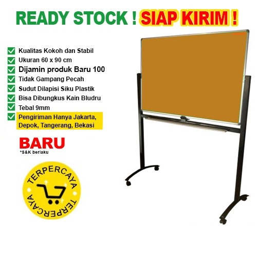 

Papan Pin Board / Soft Board SAKANA Polos 60x90 ( Kaki )