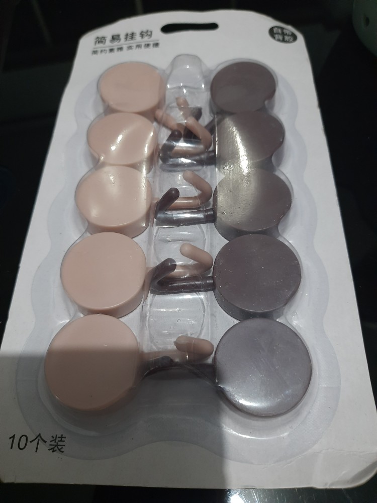 (1kg=16) 10pcs Gantungan Hook Kail Tunggal Single Color Warna Tempel Kuat