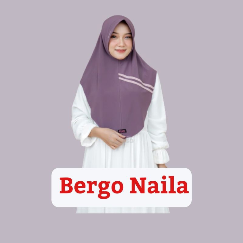 Bergo Naila Qeysa Hijab kode 159 original jilbab jersey