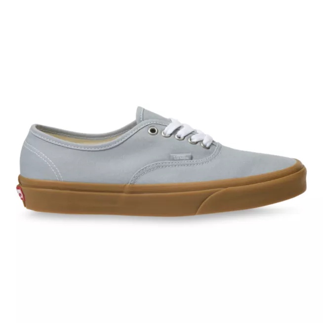 Sepatu Sneakers Authentic Gum Grey Polos Sepatu Pria Wanita Murah