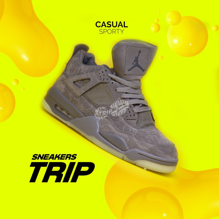 Sepatu Sneakers  Nike Air Jordan 4 x KWS Mirror