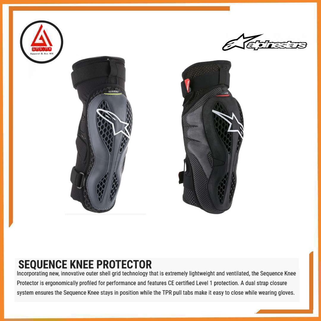 KNEE GUARD ALPINESTARS SEQUENCE, PELINDUNG LUTUT ALPINESTARS